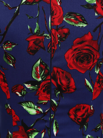 Výnimočný darček od Dedoles Retro puzdrové šaty s rukávom Ruže